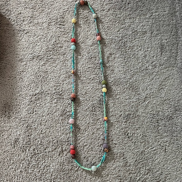 Multicolor Beaded Necklace - Picture 3 of 5
